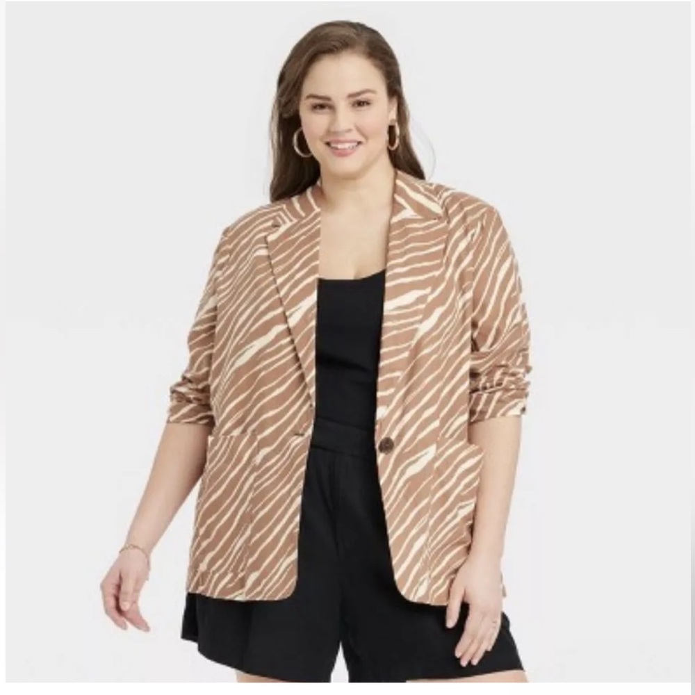 A New Day Zebra Print Blazer